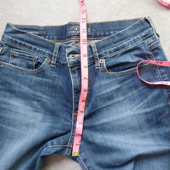 EUC Lucky Brand Sweet Boot 6/28 STRETCH Zip Fly - Picture 12 of 13